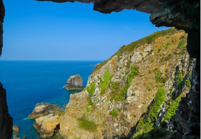 Window in the rock, Sark Island