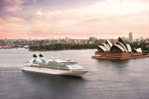 Seabourn Cruising into Sydney Harbour